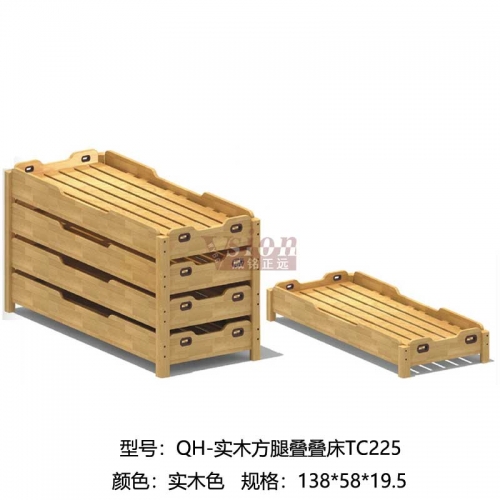 QH-實木方腿疊疊床TC225