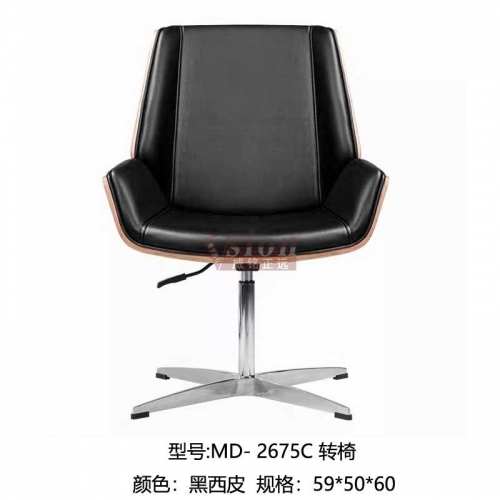 MD-2675C-轉椅-黑西皮